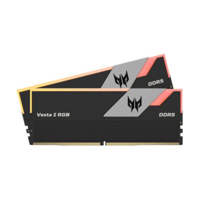 RAM (แรม) PREDATOR VESTA II RGB 32GB (16x2) DDR5 6000MHz BLACK (BL.9BWWR.652) (LT)