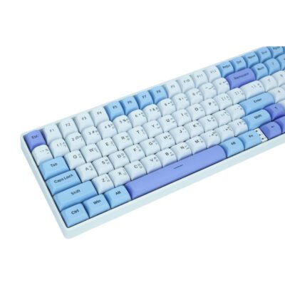 KEYBOARD (คีย์บอร์ด) AULA S100PRO 3IN1 WIRELESS (SKY VIOLET ) [RED SWITCH] (EN/TH) (2Y) - Image 10