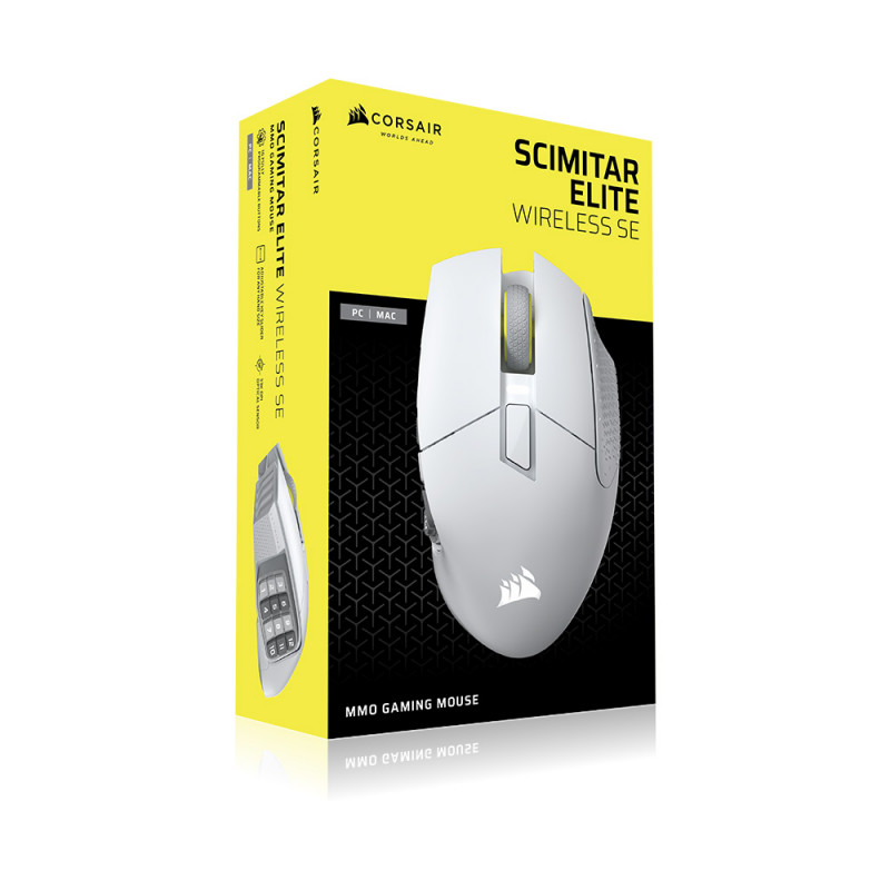 MOUSE (เมาส์) CORSAIR SCIMITAR ELITE WIRELESS SE (WHITE) (CH-9314011-AP) (2Y) - Image 13