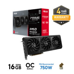 VGA(การ์ดจอ) ASUS PRIME RADEON RX 9070 XT OC EDITION  - 16GB GDDR6 (PRIME-RX9070XT-O16G) (3Y)