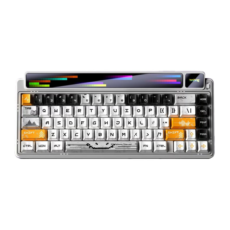 KEYBOARD (คีย์บอร์ด) AULA AMG65 (WHITE) JASPER SWITCH (EN) (2Y)