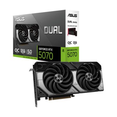 VGA(การ์ดจอ) ASUS DUAL GEFORCE RTX 5070 - 12GB GDDR7 OC EDITION (DUAL-RTX5070-O12G) (3Y)
