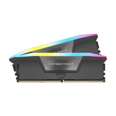 RAM (แรม) CORSAIR VENGEANCE RGB 32GB (16x2) DDR5 6000MHz GREY (CMH32GX5M2F6000Z36) (LT)
