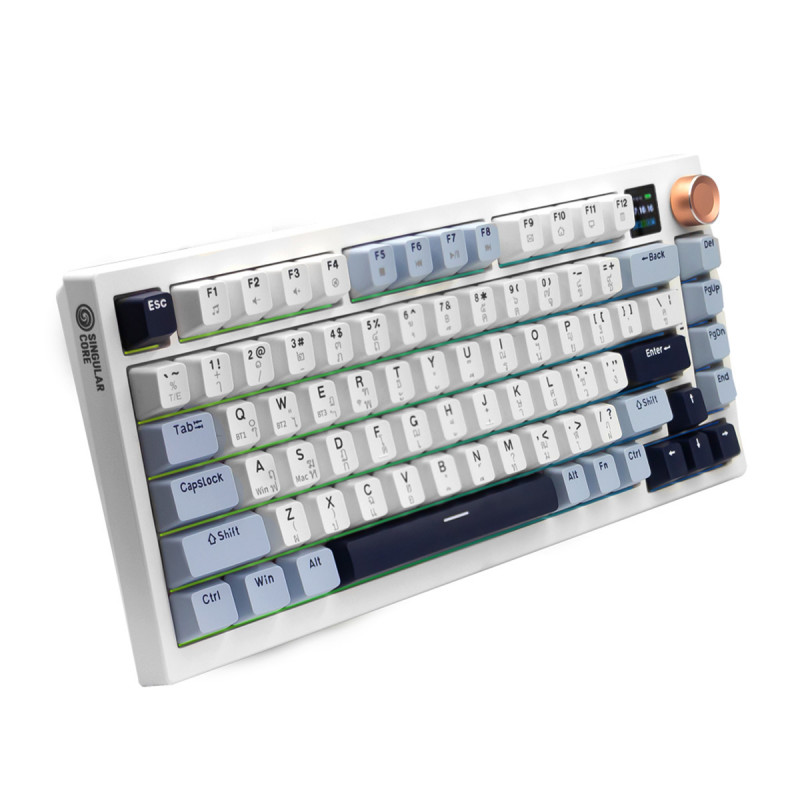 KEYBOARD (คีย์บอร์ด) NEOLUTION E-SPORT GAMING SINGULARCORE (WHITE) (PHILIKEY PINK AFTERGLOW SWITCH) (EN/TH) (2Y) - Image 4