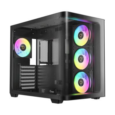 CASE (เคส) OCYPUS IOTA C70 CURVE ARGB (BLACK)(ATX) (3Y)