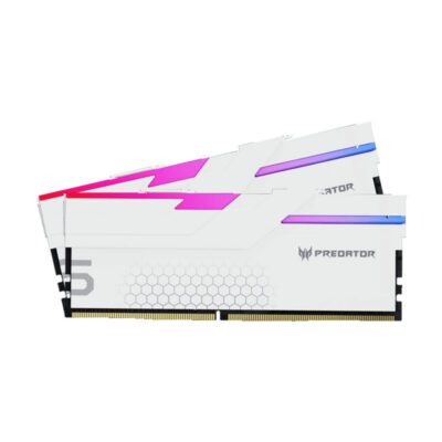 RAM (แรม) PREDATOR HERMES RGB 32GB (16x2) DDR5 6800MHz WHITE (ZC.A01ST.0FV) (LT)