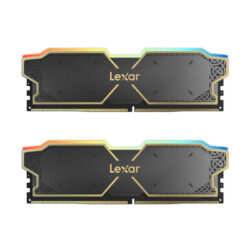 Alternative view of RAM (แรม) LEXAR THOR DUAL RGB 32GB (16x2) DDR5 6000MHz BLACK (LD5U16G60C38BG-RGD) (LT)