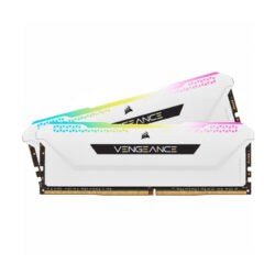 RAM (แรม) CORSAIR VENGEANCE RGB PRO SL 32GB (16x2) DDR4 3200MHz WHITE (CMH32GX4M2E3200C16W) (LT)