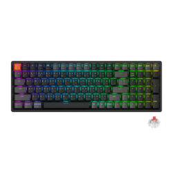 KEYBOARD (คีย์บอร์ด) KEYCHRON K4X QMK WIRELESS (VERSION 3) (SUPER RED SWITCH) (BLACK) (EN/TH) (2Y)