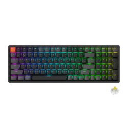 KEYBOARD (คีย์บอร์ด) KEYCHRON K4X QMK WIRELESS (VERSION 3) (SUPER BANANA SWITCH) (BLACK) (EN/TH) (2Y)