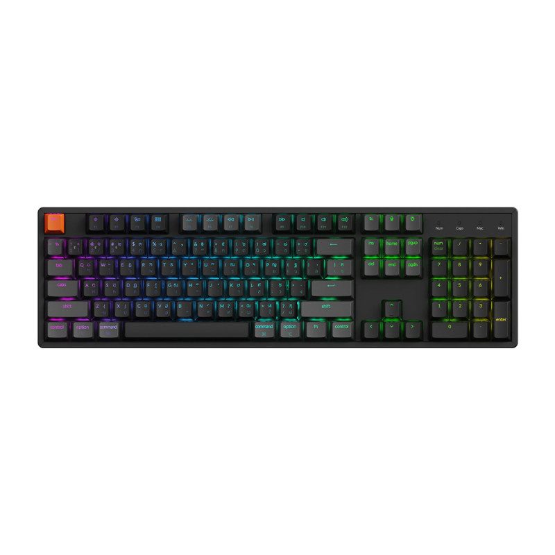 KEYBOARD (คีย์บอร์ด) KEYCHRON K10X QMK WIRELESS (VERSION 2) (SUPER RED SWITCH) (BLACK) (EN/TH) (2Y) - Image 2