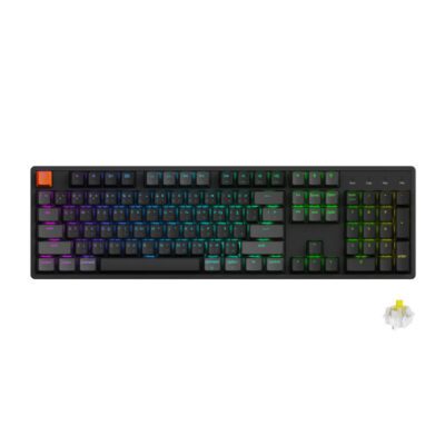KEYBOARD (คีย์บอร์ด) KEYCHRON K10X QMK WIRELESS (VERSION 2) (SUPER BANANA SWITCH) (BLACK) (EN/TH) (2Y)