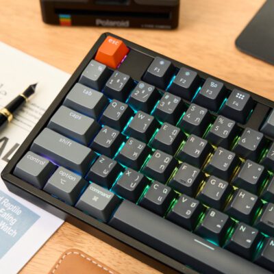 KEYBOARD (คีย์บอร์ด) KEYCHRON K10X QMK WIRELESS (VERSION 2) (SUPER BANANA SWITCH) (BLACK) (EN/TH) (2Y) - Image 7