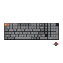 KEYBOARD (คีย์บอร์ด) KEYCHRON K17 MAX QMK WIRELESS (GATERON LOW PROFILE 2.0 RED SWITCH) (BLACK) (EN/TH) (2Y)