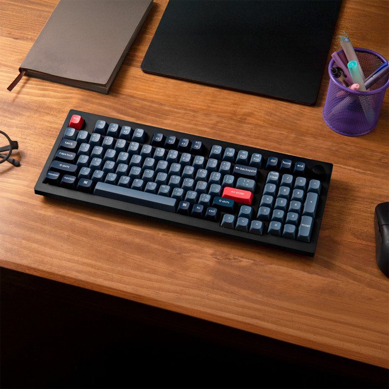 KEYBOARD (คีย์บอร์ด) KEYCHRON V5 MAX QMK WIRELESS (GATERON JUPITER BANANA SILENT SWITCH) (CARBON BLACK) (EN/TH) (2Y) - Image 4