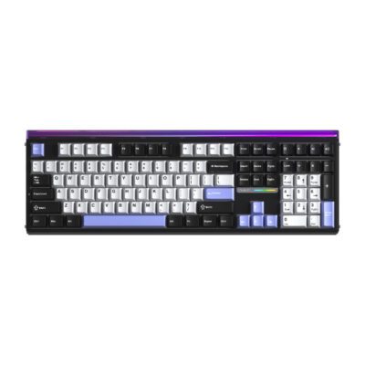 KEYBOARD (คีย์บอร์ด) AULA H108 3IN1 WIRELESS (BLACK/WHITE/PURPLE) [LIGHT SILENT SWITCH] (EN/TH) (2Y)