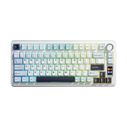 KEYBOARD (คีย์บอร์ด) AULA S75 PRO (BLUE/WHITE/BLACK PURPLE)) 3IN1 WIRELESS [LEOBOG SEIYA SWITCH (LINEAR)] (EN/TH) (2Y)