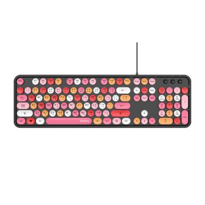 KEYBOARD (คีย์บอร์ด) MOFII SWEET K WIRED RETRO KEYBOARD (LIPBLACK) (EN/TH) (1Y)