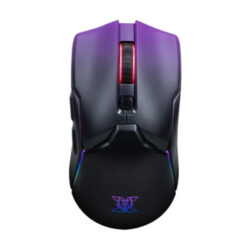 MOUSE (เมาส์) NUBWO X58 PRO ANTARES (BLACK PURPLE) (2Y)