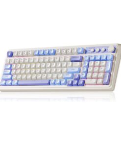 Alternative view of KEYBOARD (คีย์บอร์ด) AULA S99 (WHITE/PURPLE) 3IN1 WIRELESS [MEMBRANE SWITCH] (EN/TH) (2Y)