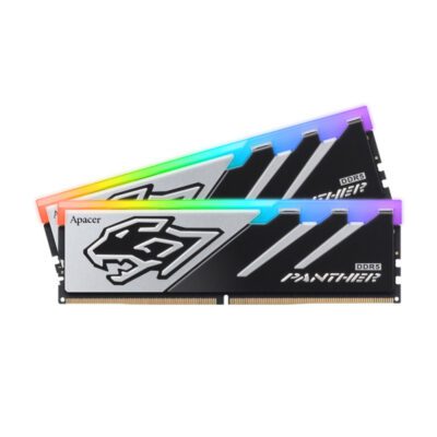 RAM (แรม) APACER PANTHER RGB 32GB (16x2) DDR5 6000MHz BLACK (AH5U32G60C6229BAA-2) (LT)