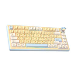 Alternative view of KEYBOARD (คีย์บอร์ด) ONIKUMA UMI MT707 82-KEY 3 MODE (LINEAR SWITCH) (WHITE-BLUE) (EN/TH) (2Y)