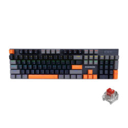 KEYBOARD (คีย์บอร์ด) NUBWO X62 RHIANNON (BLACK/GRAY/ORANGE) (RED SWITCH) (EN/TH) (2Y)
