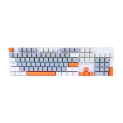 KEYBOARD (คีย์บอร์ด) NUBWO X62 RHIANNON (WHITE/GRAY/ORANGE) (BLUE SWITCH) (EN/TH) (2Y) - Image 2