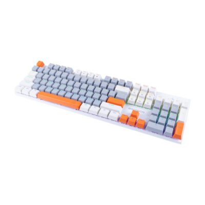 KEYBOARD (คีย์บอร์ด) NUBWO X62 RHIANNON (WHITE/GRAY/ORANGE) (BLUE SWITCH) (EN/TH) (2Y) - Image 4