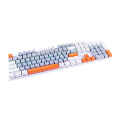 KEYBOARD (คีย์บอร์ด) NUBWO X62 RHIANNON (WHITE/GRAY/ORANGE) (BLUE SWITCH) (EN/TH) (2Y) - Image 5