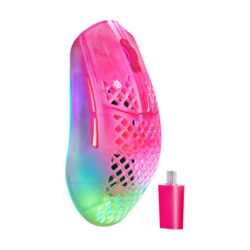 Alternative view of MOUSE (เมาส์) STEELSERIES AEROX 3 WIRELESS GEN 2 (MAGENTA HAZE) (2Y)