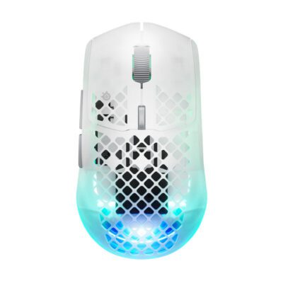 MOUSE (เมาส์) STEELSERIES AEROX 3 WIRELESS GEN 2 (GHOST) (2Y)
