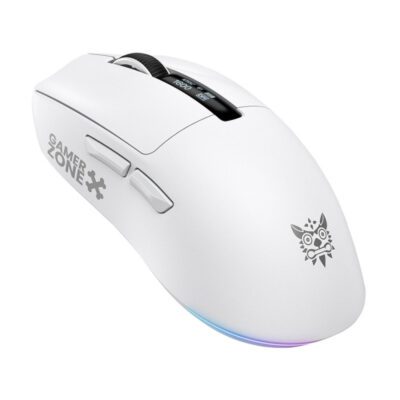 MOUSE (เมาส์) ONIKUMA DM07 TRI-MODE GAMING MOUSE : WHITE (2Y) - Image 3