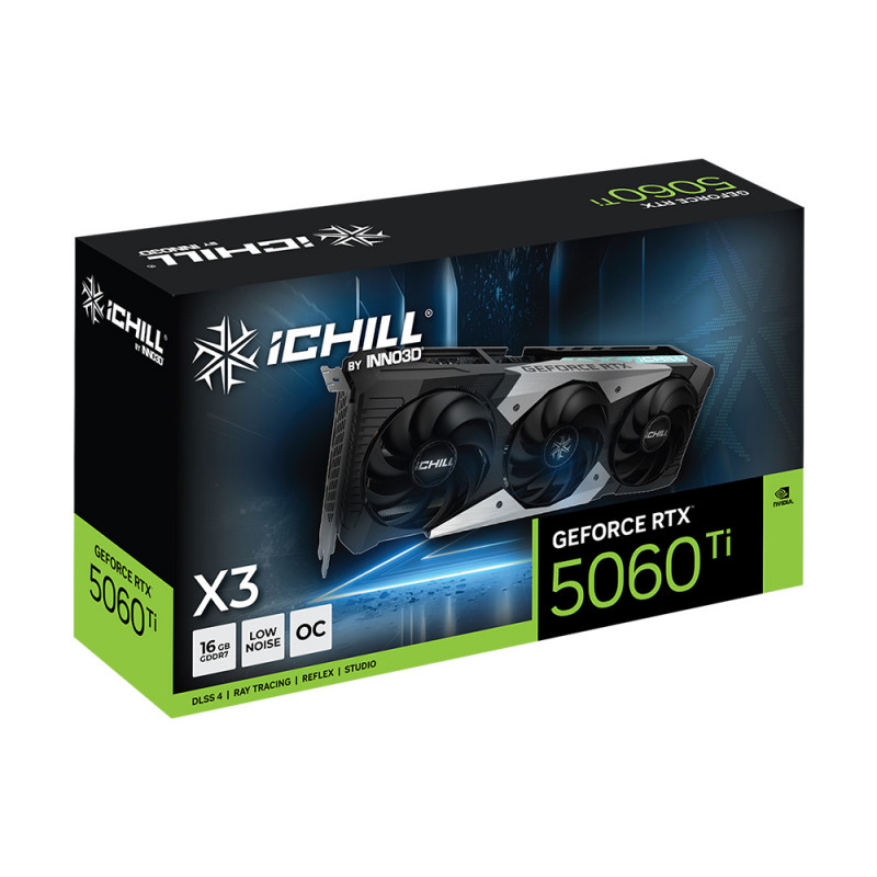 VGA(การ์ดจอ) INNO3D GEFORCE RTX 5060 TI ICHILL X3 - 16GB GDDR7 (C506T3-16D7X-19101160) (3Y) - Image 3