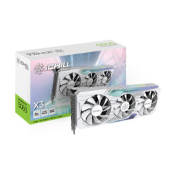 VGA(การ์ดจอ) INNO3D GEFORCE RTX 5060 ICHILL X3 WHITE - 8GB GDDR7 (C50603-08D7X-19505576) (3Y)