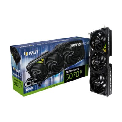 VGA(การ์ดจอ) PALIT GEFORCE RTX 5070 TI GAMING PRO-S OC - 16GB GDDR7 (NE7507TS19T2-GB2031U) (3Y)