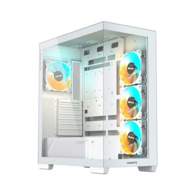 CASE (เคส) GIGABYTE C500 PANORAMIC STEALTH ICE (WHITE)(ATX) (1Y)