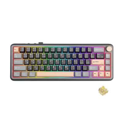 KEYBOARD (คีย์บอร์ด) EGA TYPE CMK8 BLACK/BROWN (SAIKO ONE LINEAR) EN/TH (2Y)