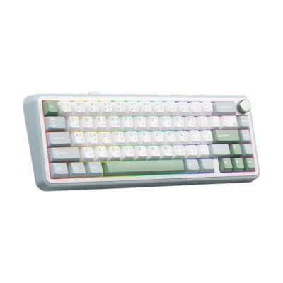KEYBOARD (คีย์บอร์ด) EGA TYPE CMK8 WHITE/GREEN (SAIKO ONE CLICKY) EN/TH (2Y) - Image 2