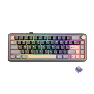 KEYBOARD (คีย์บอร์ด) EGA TYPE CMK8 BLACK/BROWN (SAIKO ONE CLICKY) EN/TH (2Y)