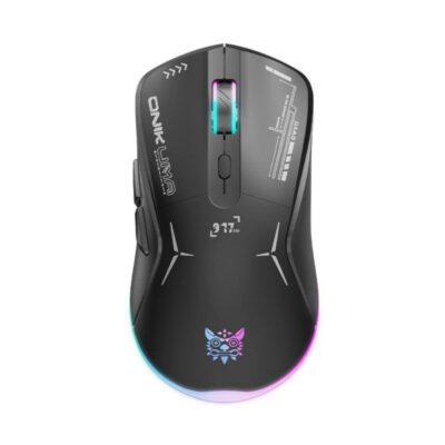 MOUSE (เมาส์) ONIKUMA OKAMI DUAL MODE GAMING MOUSE : BLACK (2Y)