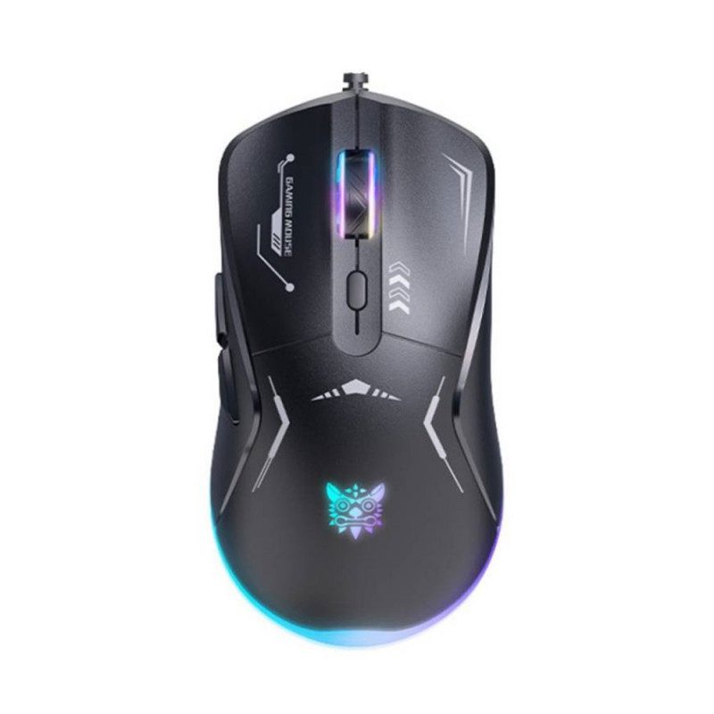 MOUSE (เมาส์) ONIKUMA OKAMI WIRED GAMING MOUSE : BLACK (2Y)