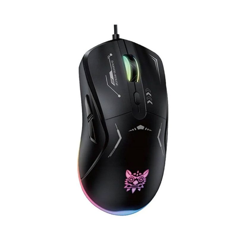 MOUSE (เมาส์) ONIKUMA OKAMI WIRED GAMING MOUSE : BLACK (2Y) - Image 3