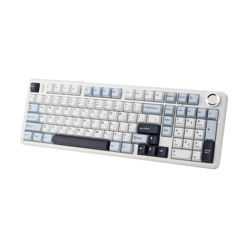 KEYBOARD (คีย์บอร์ด) AULA F99 PRO (GLACIER BLUE) STAR VECTOR SWITCH (EN/TH) (2Y) - Image 4