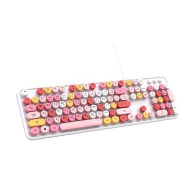 KEYBOARD (คีย์บอร์ด) MOFII SWEET K WIRED RETRO KEYBOARD (LIPWHITE) (EN/TH) (1Y) - Image 2