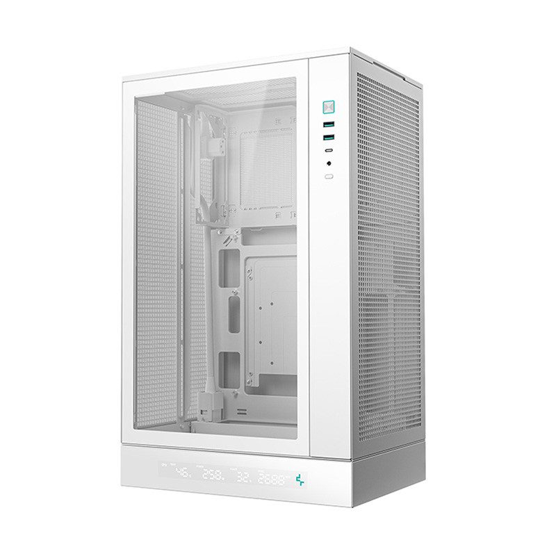 CASE (เคส) DEEPCOOL CH270 DIGITAL (WHITE)(mATX) (1Y) - Image 3