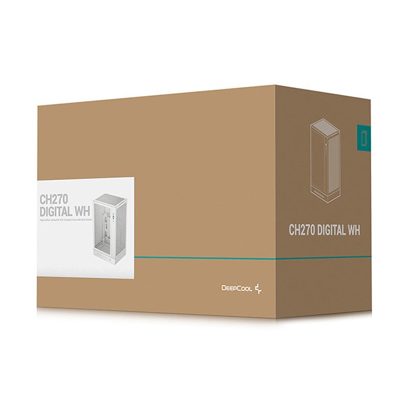 CASE (เคส) DEEPCOOL CH270 DIGITAL (WHITE)(mATX) (1Y) - Image 11