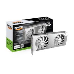 VGA(การ์ดจอ) INNO3D GEFORCE RTX 5070 TWIN X2 OC WHITE - 12GB GDDR7 (N50702-12D7X-195064W) (3Y)