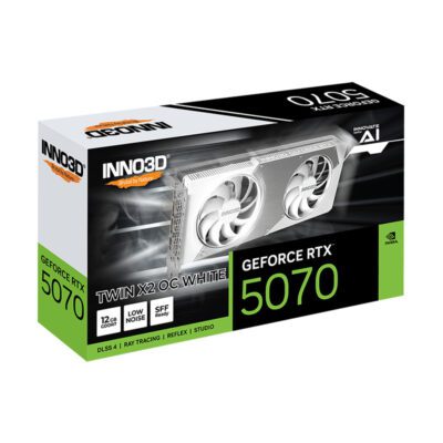 VGA(การ์ดจอ) INNO3D GEFORCE RTX 5070 TWIN X2 OC WHITE - 12GB GDDR7 (N50702-12D7X-195064W) (3Y) - Image 3