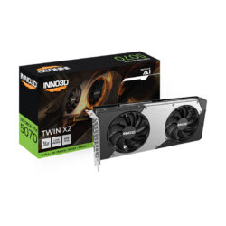 VGA(การ์ดจอ) INNO3D GEFORCE RTX 5070 TWIN X2 - 12GB GDDR7 (N50702-12D7-195064N) (3Y)